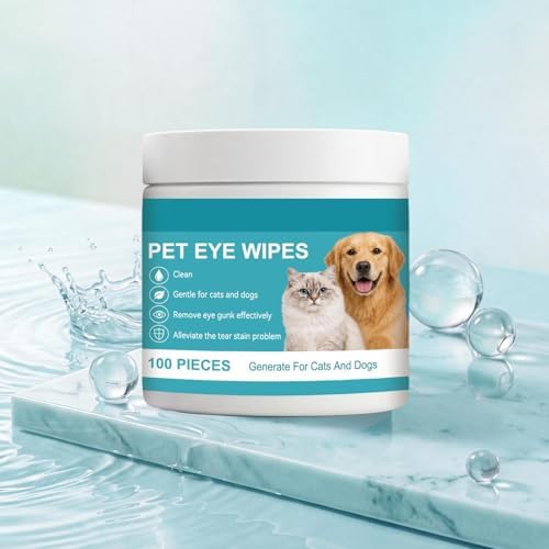 Dog Eye Wipes 100-piece Cleaning Grooming Sheets
