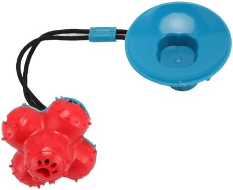 Dog Suction Cup Toy, Suction Cup Dog Toy Tug of War Food Dispensing Ball Play and Exercise Activity for Medium and Large Dogs Self Play Dogs Toys (2, Green)