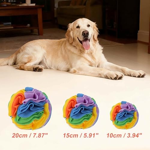 Snuffle Ball for Dogs, Interactive Dog Toys, Colorful, Medium
