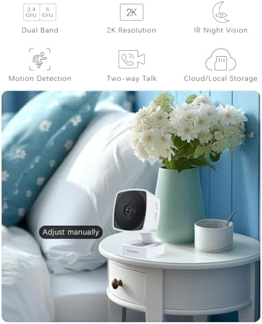 blurams 2K Window/Indoor Cameras for Home Security 2Pack