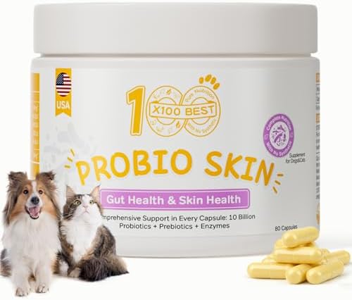 Skin Probiotics for Dogs and Cats, 11 Strains and 4 Enzymes