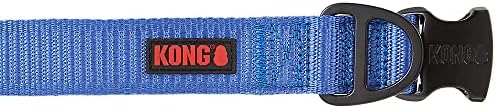 KONG Max HD Ultra Durable Neoprene Padded Dog Collar (Large, Blue)