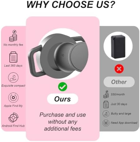 GPS Cat Tracker Collar (iOS & Android), No Monthly Fee Pet GPS Tracker Blue