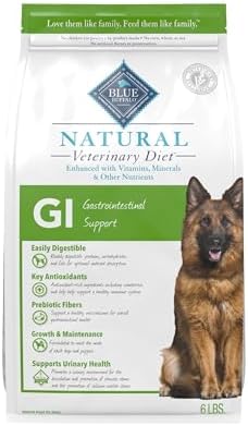 Blue Buffalo Natural Veterinary Diet GI Support Chicken Dry Dog Food, 6 lb