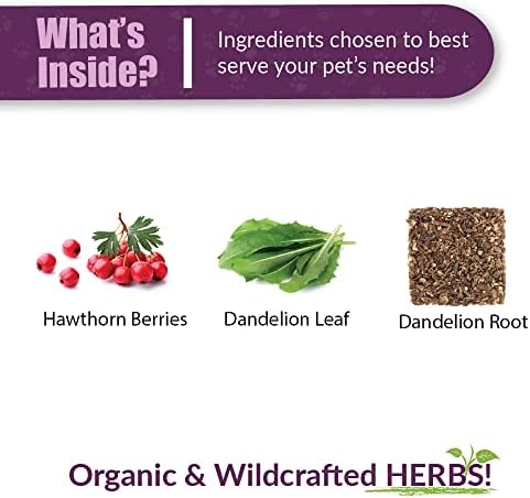 Amber NaturalZ Hawthorn & Dandelion for Pets, Heart & Circulation Care, 1oz