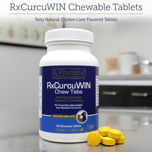 Rx Vitamins CurcuWIN - Turmeric for Dogs & Cats - 90ct