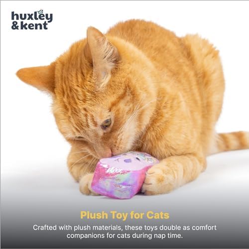 Huxley & Kent Plush Cat Toy - Interactive Catnip Toy for Cats & Kittens - Soft with Crinkle & Catnip - Fun Indoor Play - Hoppy Easter 2pk