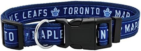 NHL Toronto Maple Leafs Collar for Dogs & Cats, Small. - Adjustable, Cute & Stylish! The Ultimate Hockey Fan Collar!