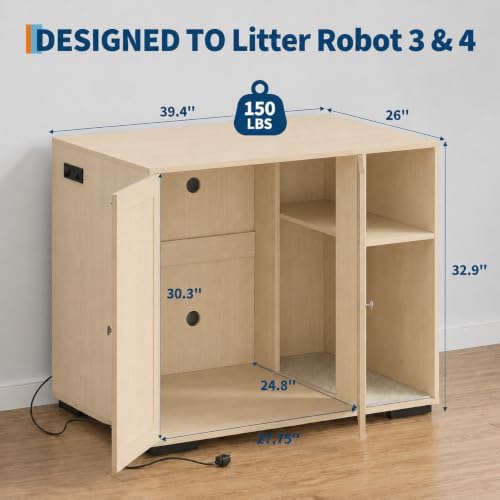 Garvee Cat Litter Box Enclosure, Large Cat House