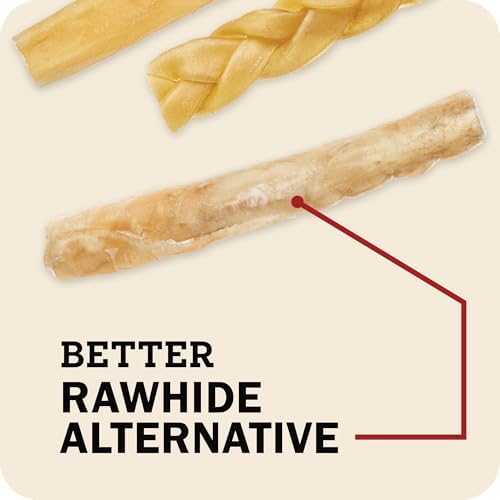 Redbarn X-Large Collagen Sticks Natural Beef Dog Treats 25-Pack - High-Protein Digestible Chews with Glucosamine & Chondroitin for Joint Support, Dental Health & Mobility Enhancement