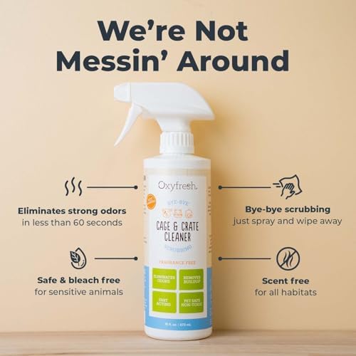 Oxyfresh Pemium Crate & Cage Cleaner – Safe, Bleach Free & Works Instantly