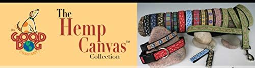 The Good Dog Company- Hemp Dog Collar Hunting and Fishing - Mallard and Fly … (X-Large (Fits 25"-30" Neck), Earth Fly)