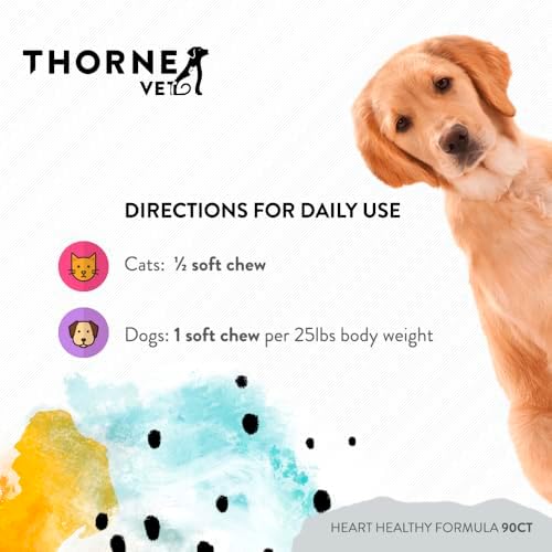 ThorneVet Heart Health Formula, Canine Basic Nutrients, and Joint Support Formula Soft Chews Bundle