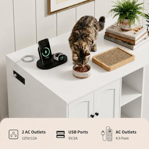 Garvee Cat Litter Box Enclosure, Large Cat House