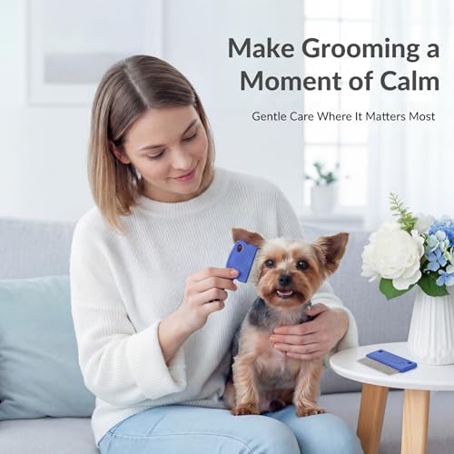 Pets&Goods Tear Stain & Flea Remover Comb Set for Dogs & Cats – Stainless Steel Eye Grooming Tool for Stains, Crust & Mucus – Gentle, Safe, Reusable – Pack of 2