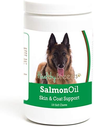 Healthy Breeds Belgian Tervuren Salmon Oil Soft Chews 120 Count