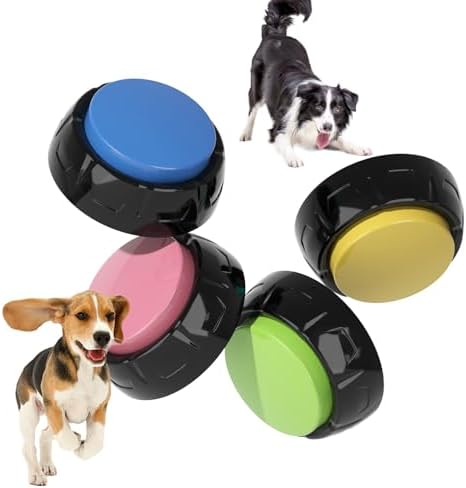 Voice Recording Button, 4Pcs Dog Buttons for Communication