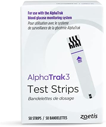 AlphaTrak3 Test Strips for Diabetic Dogs, Cats & Horses, 50 Count