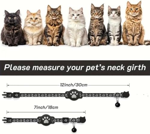 GPS Tracker Collar for Dogs/Cats, Rejustable Tractive GPS Cat Tracker with Real-Time Location, Fit for iOS and Android, Pet Tracker for Safety of Pets' Outdoor Activities (Pink White)