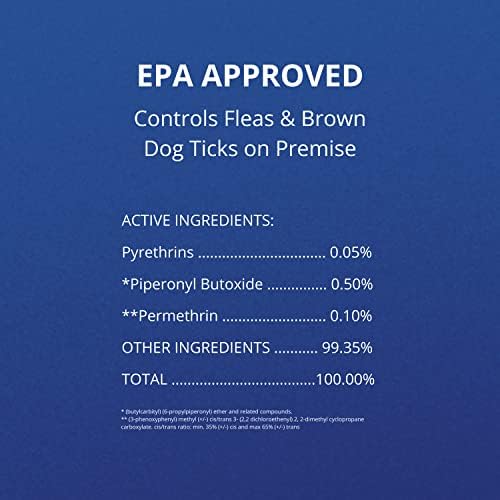 Farnam Flea Halt! Water-Based Flea & Tick Spray for Dogs Plus Citronella Scent, 40 fl oz
