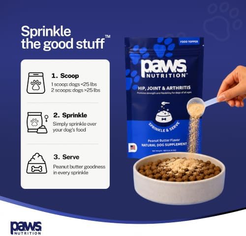 Human Grade Hip & Joint Supplements for Dogs | Advanced Glucosamine, Chondroitin, MSM & Green Lipped Mussel Powder to Support Mobility, Healthy Cartilage, Joint Comfort & Flexibility.