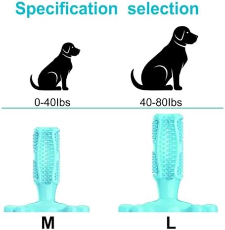 Chew Toy for Dog Toothbrush Stick Dog Toys for Aggressive Chewers Interactive Toys Treats Tough Toy to Keep Them Busy Chew for Small Dogs (Blue, M)