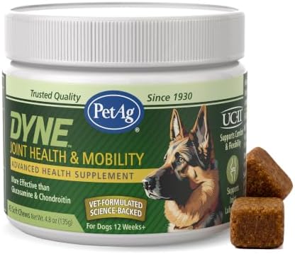 PetAg Dyne Joint Health & Mobility Soft Chews for Dogs | 45 Count