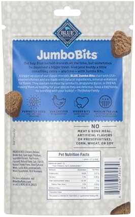 Blue Buffalo Jumbo Bits Chicken Dog Treats, 4 oz