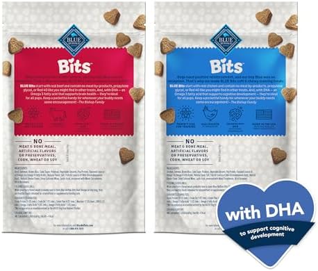 Blue Buffalo Bits Variety Pack Training Treats, 1.19 Pound (Pack of 12)