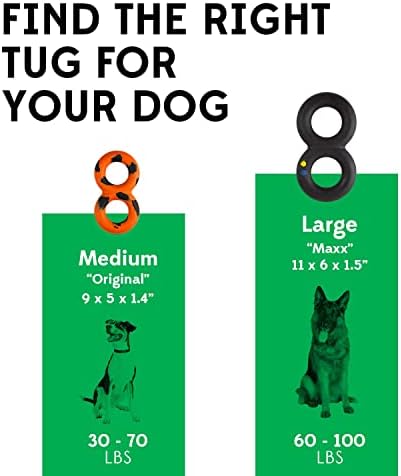 Goughnuts — Dog Toys for Aggressive Chewers | Virtually Indestructible Pull Toy for Breeds Such as Pit Bulls and German Shepherds | Heavy Duty Tug Dog Toy | Medium | Yellow