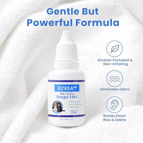 RZXEA Pet EarPro Drops, 2026 New Professional Ear Drops for Dogs and Cats, Relieves Itching (2 Bottle)