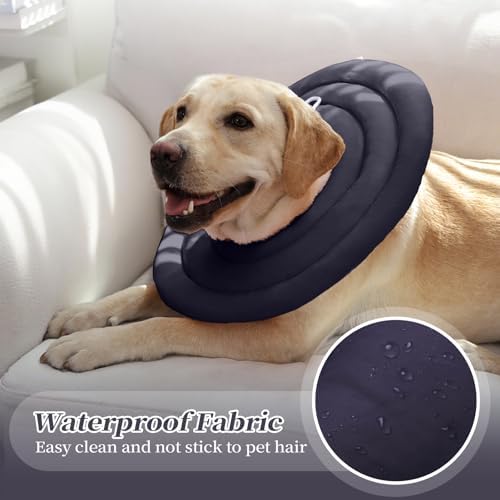 IDOMIK Dog Recovery Collar, Waterproof Soft Dog Cone After Surgery