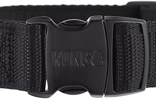 KONG Max HD Ultra Durable Neoprene Padded Dog Collar (Large, Black)