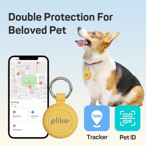 Plike Smart Pet Tracker for Apple Find My, iOS Only Dog Tag