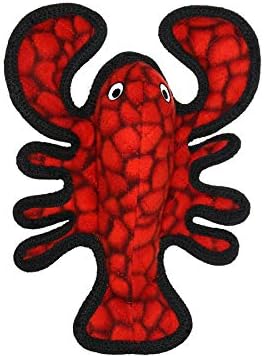 TUFFY® 5 Pack Fish Rabbit Phrog Cow Lobster Ultra Durable Plush Dog Toys