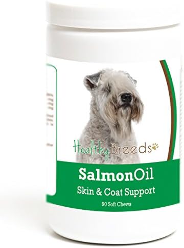 Healthy Breeds Soft Coated Wheaten Terrier Salmon Oil Soft Chews 90 Count, Brown