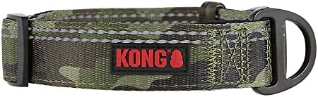 KONG Max HD Ultra Durable Neoprene Padded Dog Collar (Large, Camo)
