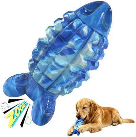 YINEYA Dog Toys for Aggressive Chewers, Tough Dog Chew Toys, Blue