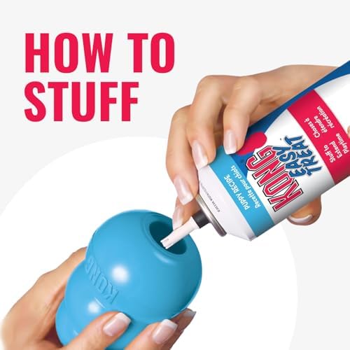 KONG Puppy, Natural Rubber Teething Chew Toy, for Small Puppies, Blue