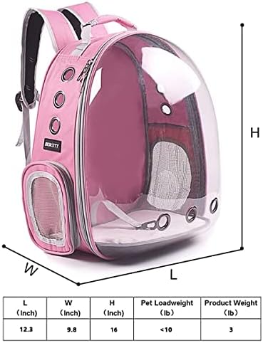 Cat Backpack Carrier Breathable Pet Travel Bag for Cats Dogs Bunny