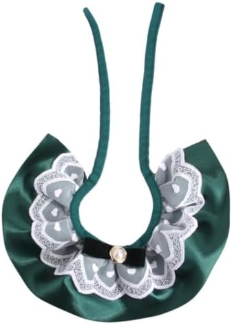 Cat Lace Collar with Pearl Bow Neck Tie for Photos