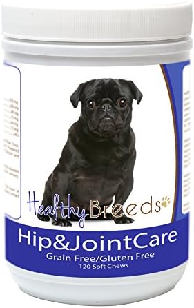 Healthy Breeds Pug Hip and Joint Care 120 Count,White