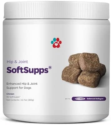 Pet Parents Hip & Joint SoftSupps® - Joint Support Supplement for Dogs with Green Lipped Mussel, Eggshell Membrane, & Glucosamine for Dogs for Dog Joint Pain Relief - 90ct Hip and Joint Chews for Dogs