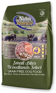 NutriSource Grain Free Woodland Select Small Bites Dog Food, 4lb
