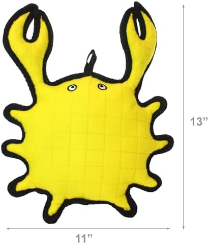 TUFFY® Crab Ultra Durable Plush Dog Toy
