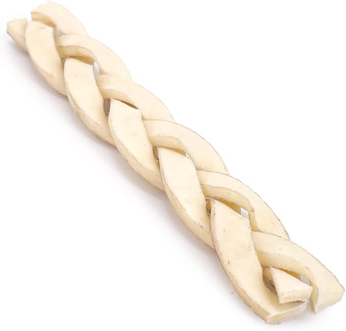 ValueBull Beef Cheek Braids, Long Lasting Dog Chews, 5-6 Inch, 50 Count - Long Lasting Dog Chews, Rich in Collagen, Single Ingredient, Cleans Teeth