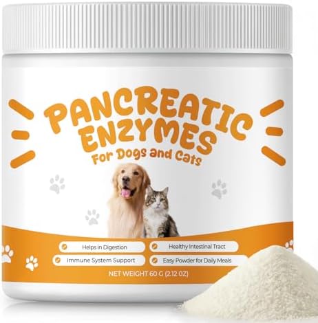 Pancreatic Enzymes for Dogs, EPI Support with Porcine Pancreatin Powder