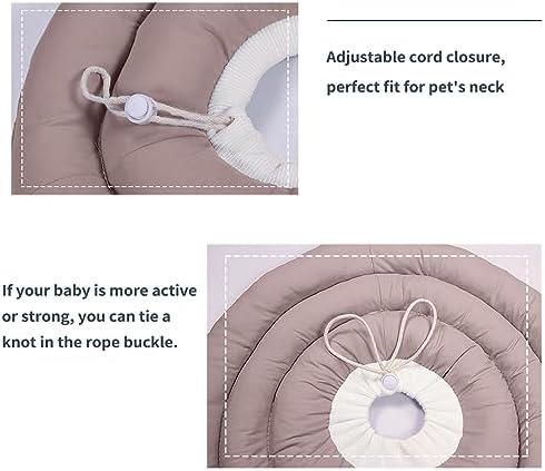 Comfortable Adjustable Soft Dog Cone Alternative for Medium Dogs - Elizabethan Donut Collar for Recovery After Surgery - Different Sizes for Cats, Large and Small Dogs