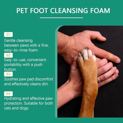 Dog Paw Cleaner Foam for Dogs & Cats, Botanical Paw Wash