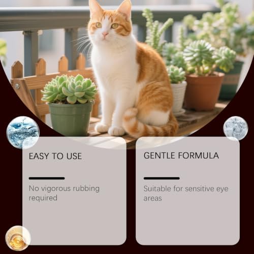 Gentle Pet Eye Care Serum for Dogs & Cats, Gentle Alcohol‑Free Formula, 30ml Easy‑Apply Bottle, Daily Grooming Essential (1pc)